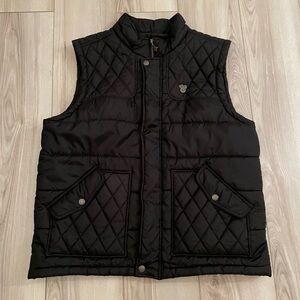 Lifted Research Group (LRG) Black Quilted Puffer Vest